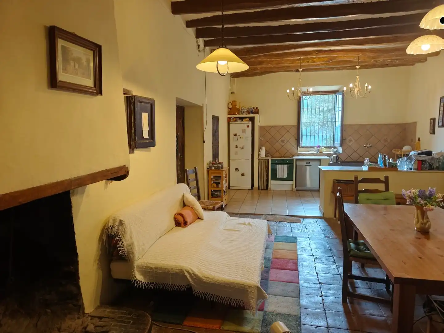 Cuina de Finca rústica en venda en Corbera de Llobregat amb Jardí privat