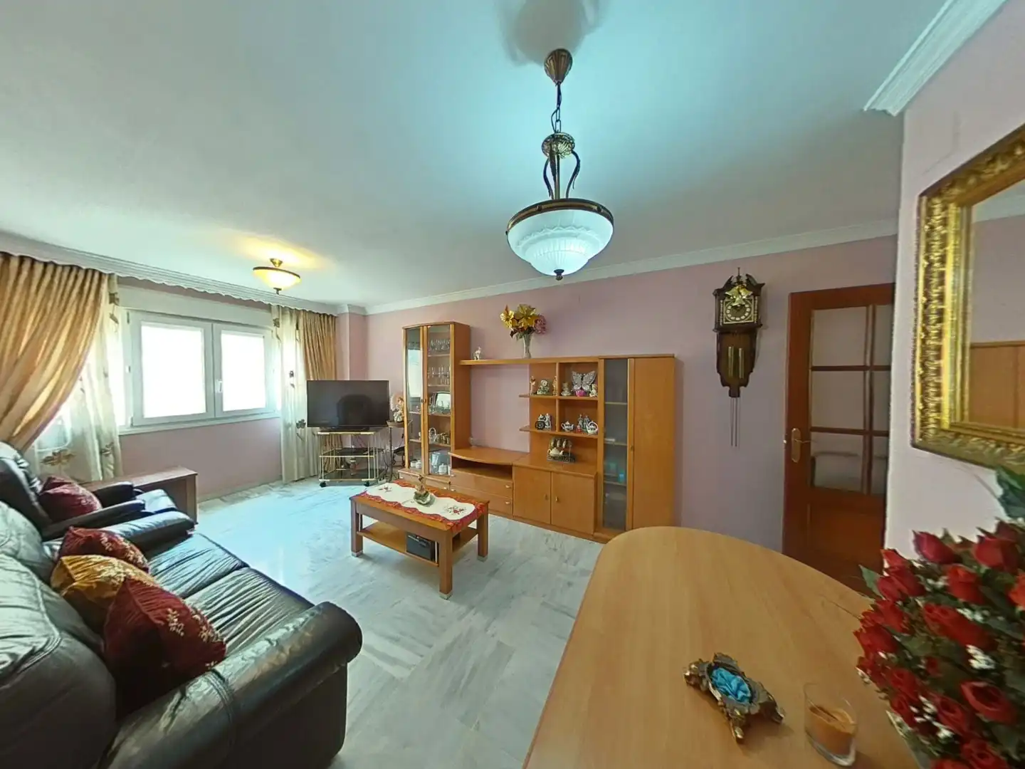 Living room of Flat for sale in Málaga  with Air Conditioner, Furnished and Balcony