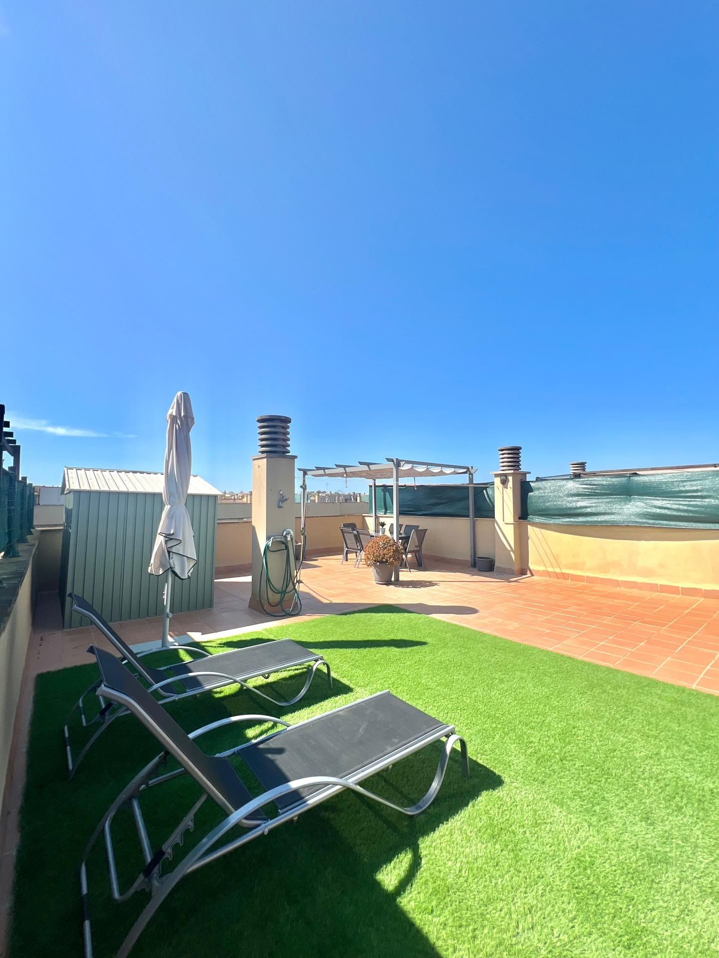 Terrace of Attic to rent in Llucmajor  with Air Conditioner, Private garden and Terrace