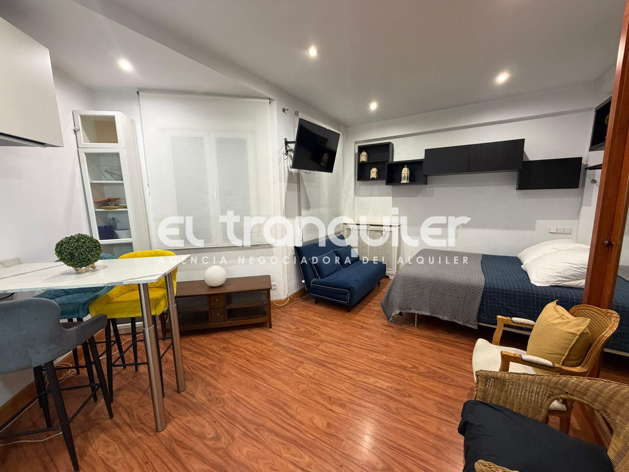 Living room of Study to rent in  Madrid Capital  with Furnished and Washing machine