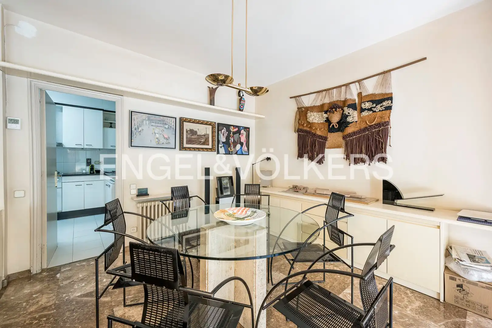 Dining room of Flat for sale in Barcelona  with Air Conditioner, Heating and Private garden