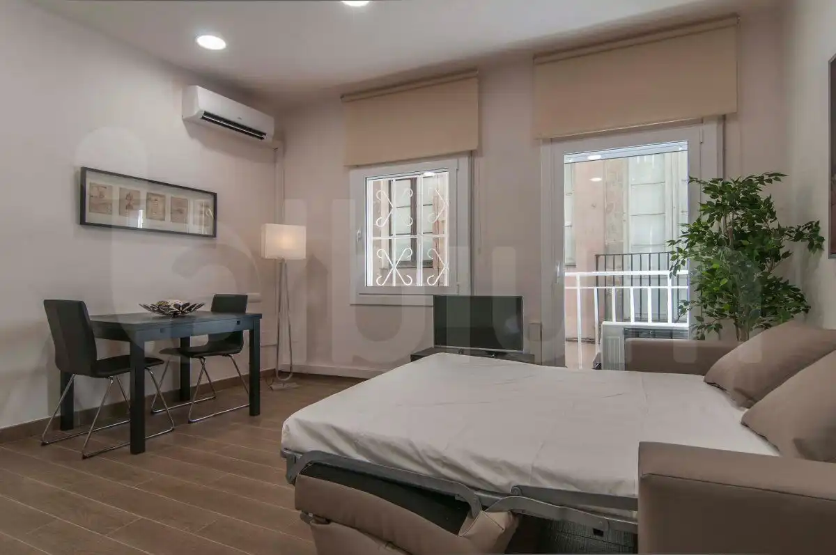 Habitación de Estudio de alquiler en Barcelona con Aire acondicionado, Calefacción y Amueblado