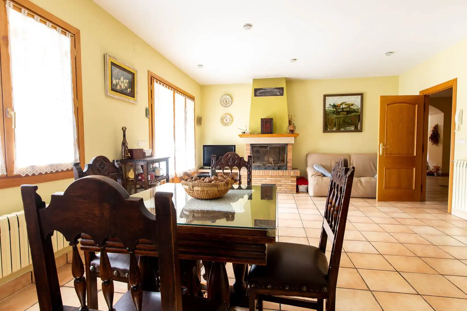 Comedor de Casa o chalet en venta en Puente la Reina / Gares con Calefacción, Jardín privado y Trastero