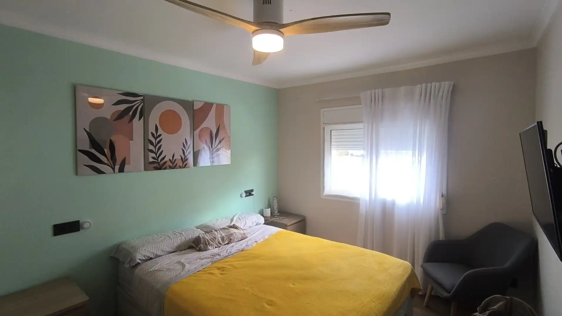 Schlafzimmer von Wohnung zum Verkauf in Tarragona mit Klimaanlage, Parkett und Terrasse