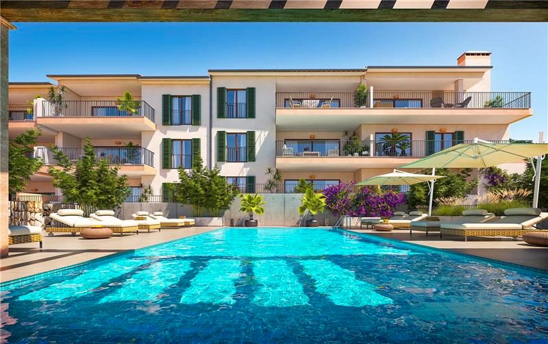 Piscina de Apartament en venda en Son Servera amb Aire condicionat, Terrassa i Piscina comunitària