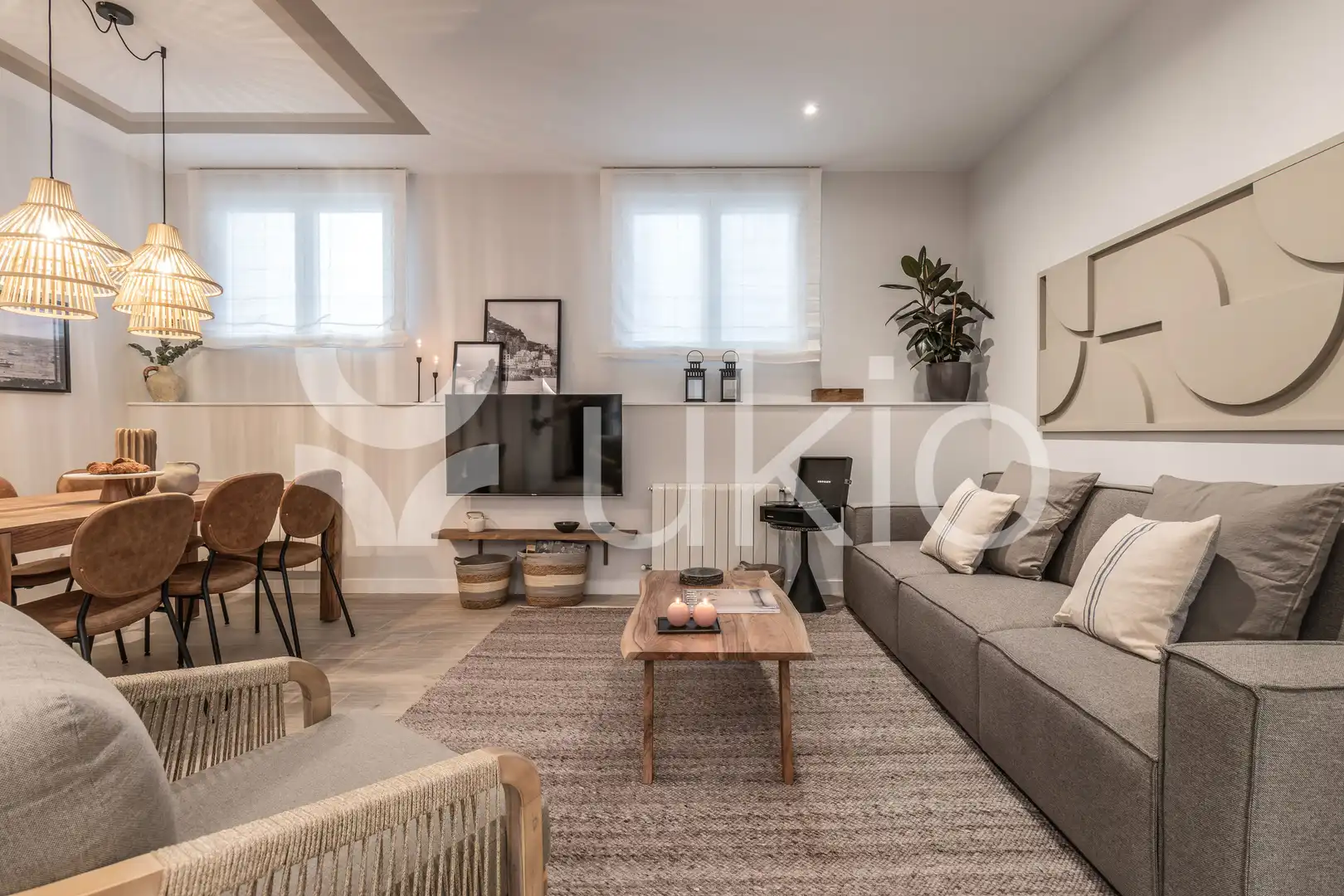 Sala de estar de Apartamento de alquiler en Madrid con Calefacción, Terraza y Amueblado