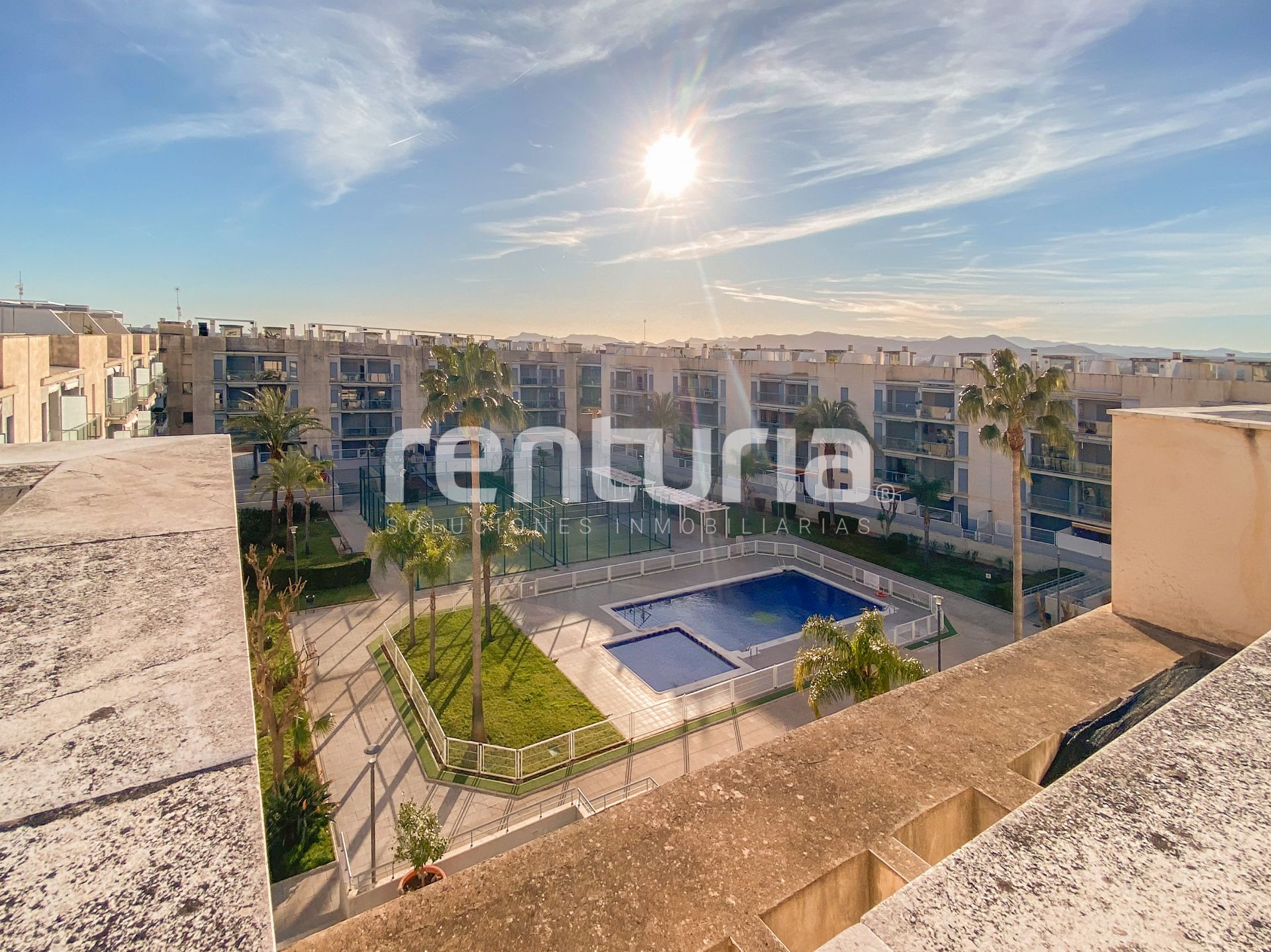 Vista exterior de Ático de alquiler en Almenara con Aire acondicionado, Jardín privado y Terraza