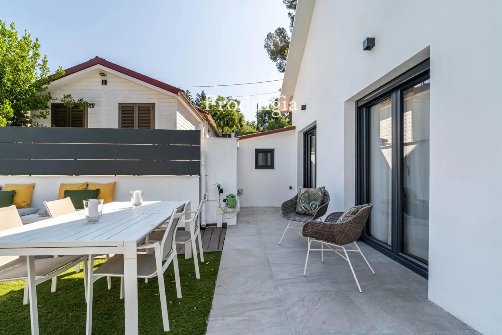 Terrace of Houses for rent in Sant Cugat del Vallès  with Air Conditioner, Storage room and Swimming Pool