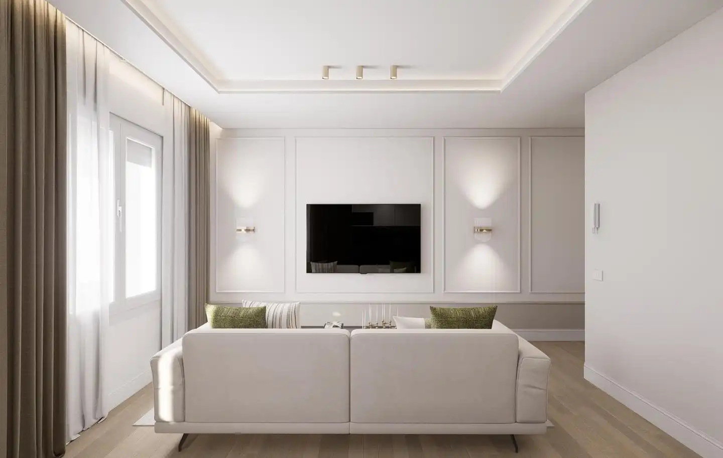 Sala de estar de Planta baja en venta en  Madrid Capital