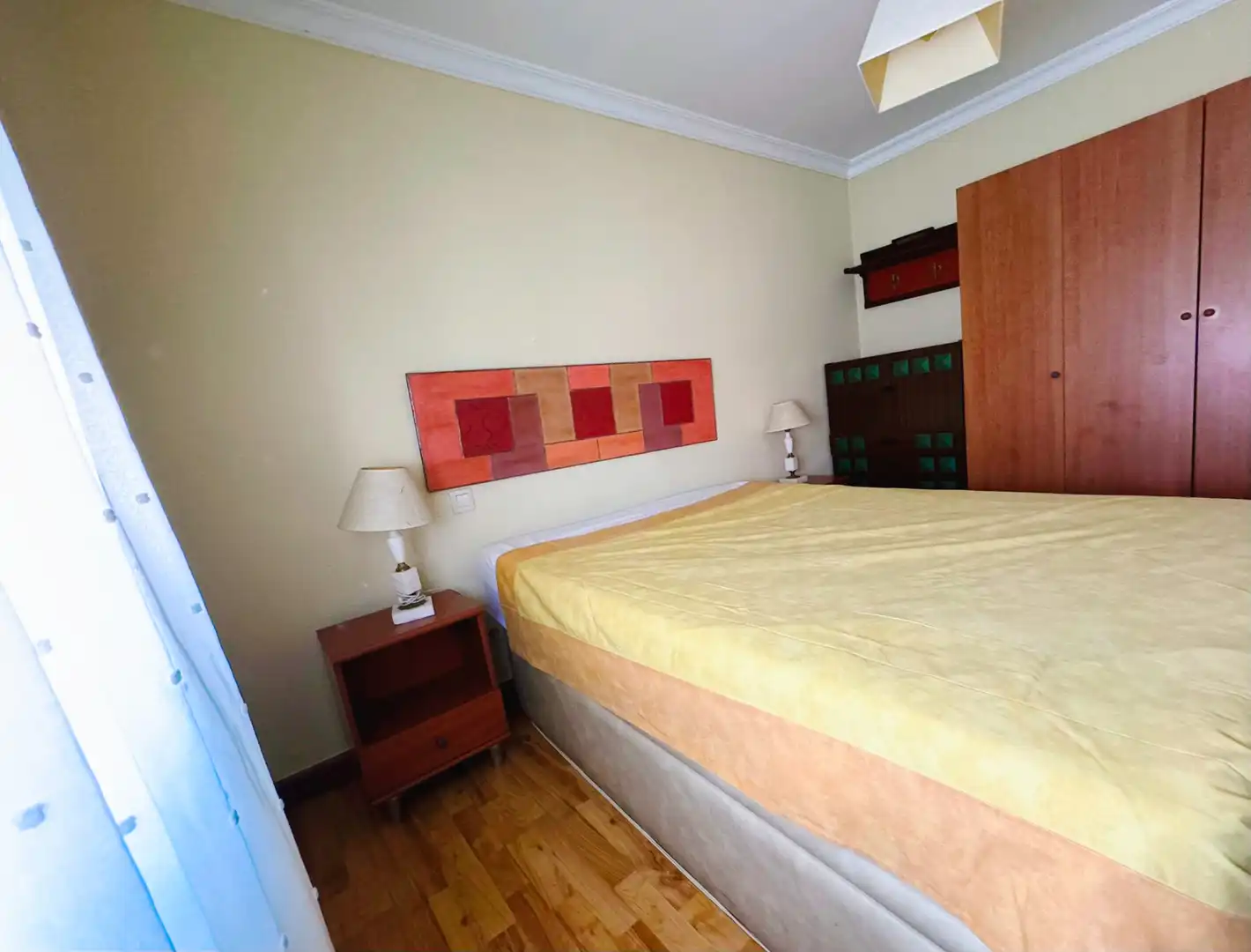Bedroom of Flat for rent in Palencia  with Heating, Parquet flooring and Furnished