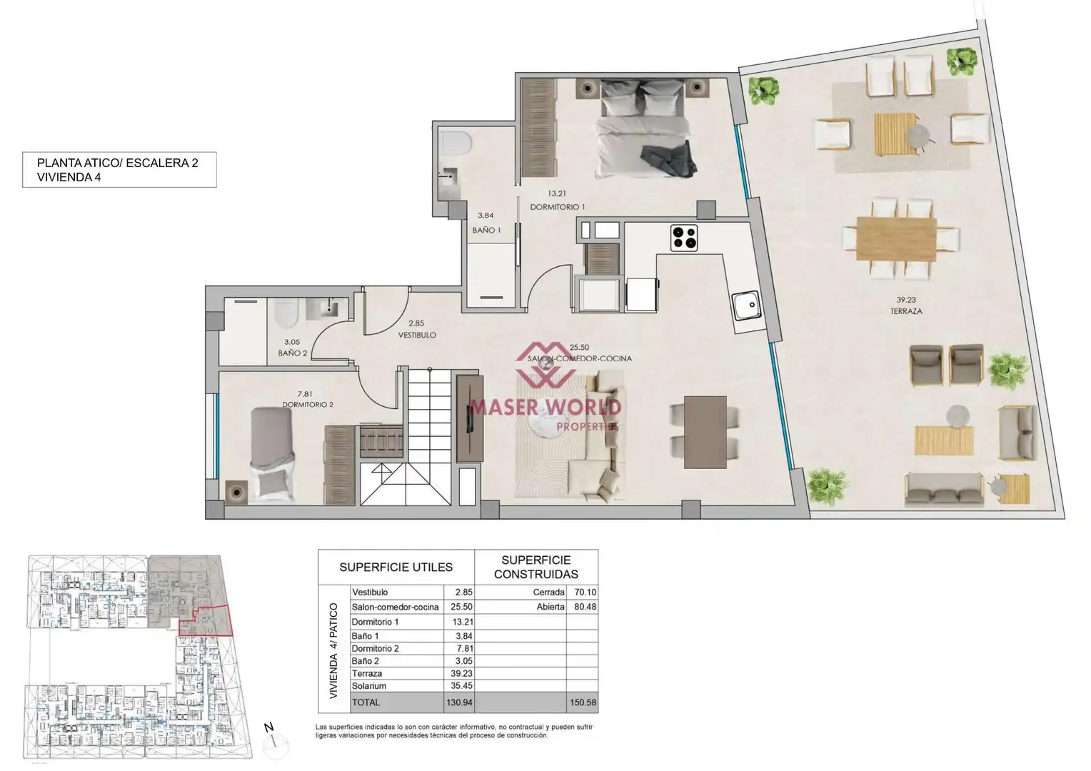 Ático con piscina en venta en Santa Pola ciudad, imagen 6