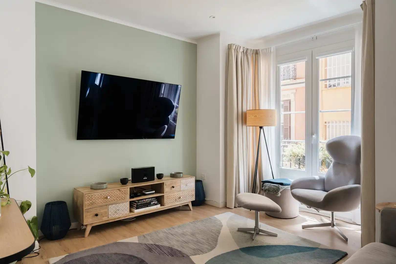 Sala de estar de Apartamento en venta en Málaga con Amueblado y Balcón