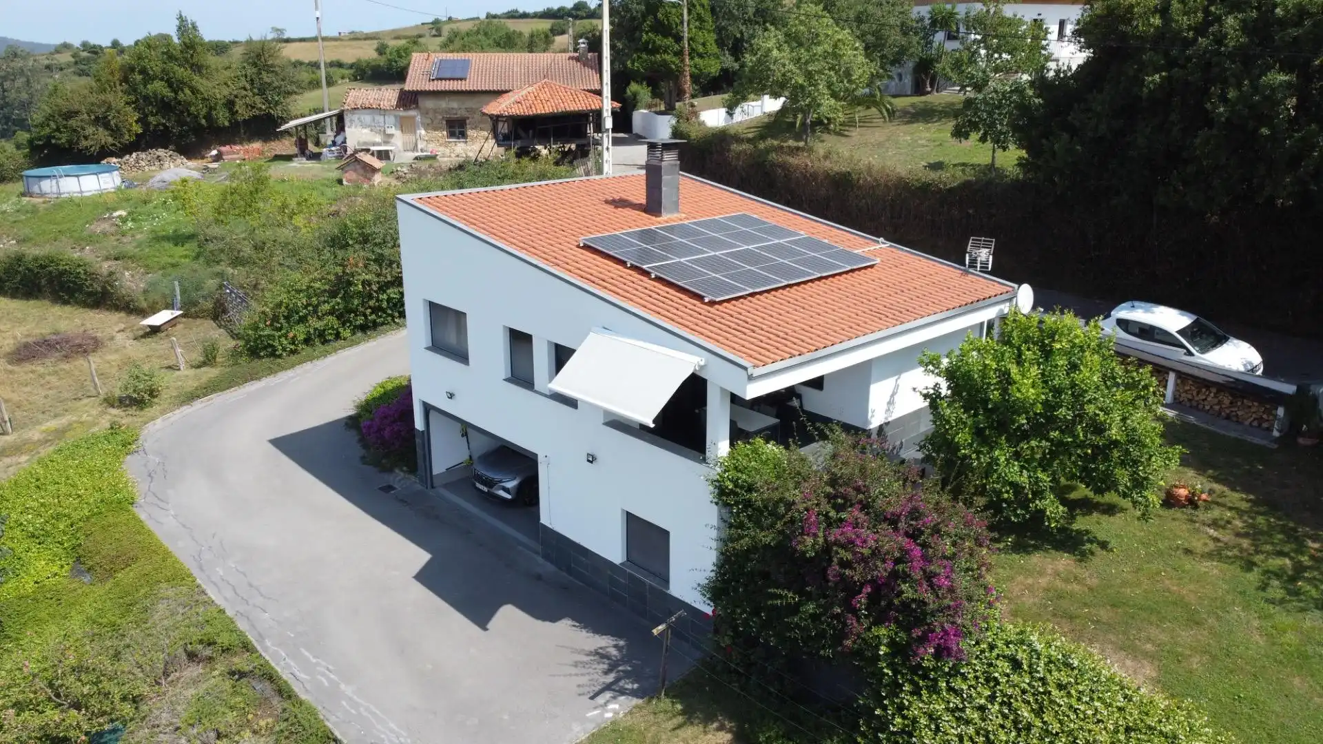 Vista exterior de Casa o chalet en venta en Siero con Calefacción, Jardín privado y Terraza