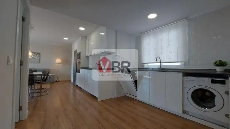 Küche von Wohnung zur Miete in Valencia mit Klimaanlage, Heizung und Terrasse