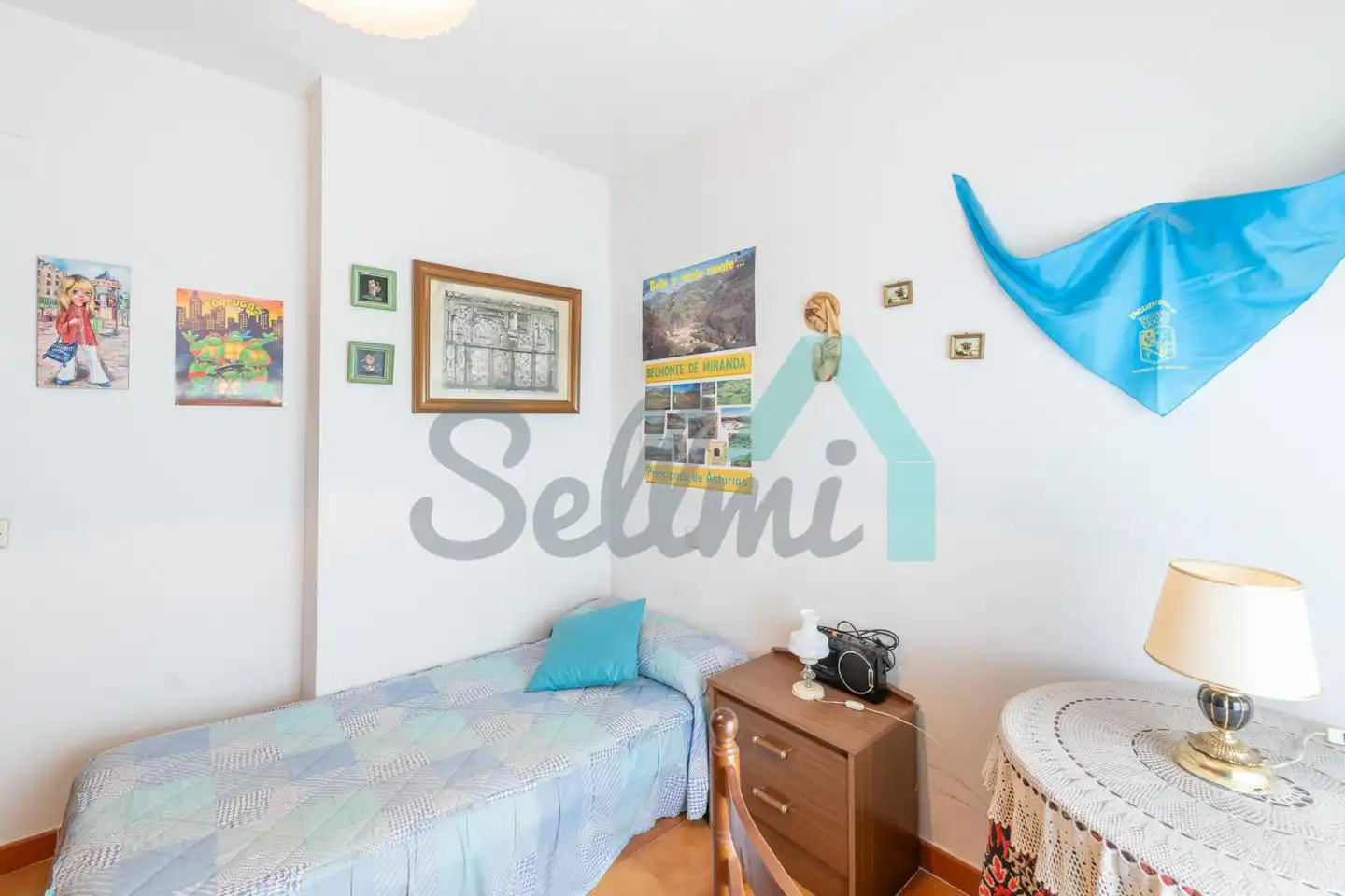 Bedroom of Flat for sale in Belmonte de Miranda  with Heating and Terrace