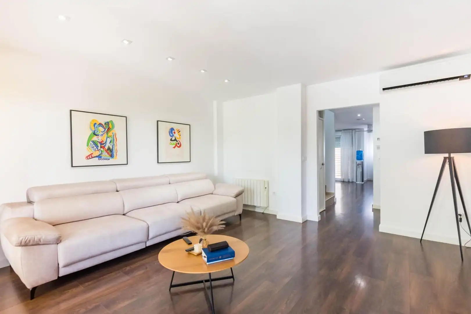 Sala d'estar de Pis en venda en Murcia amb Aire condicionat, Jardí privat i Terrassa