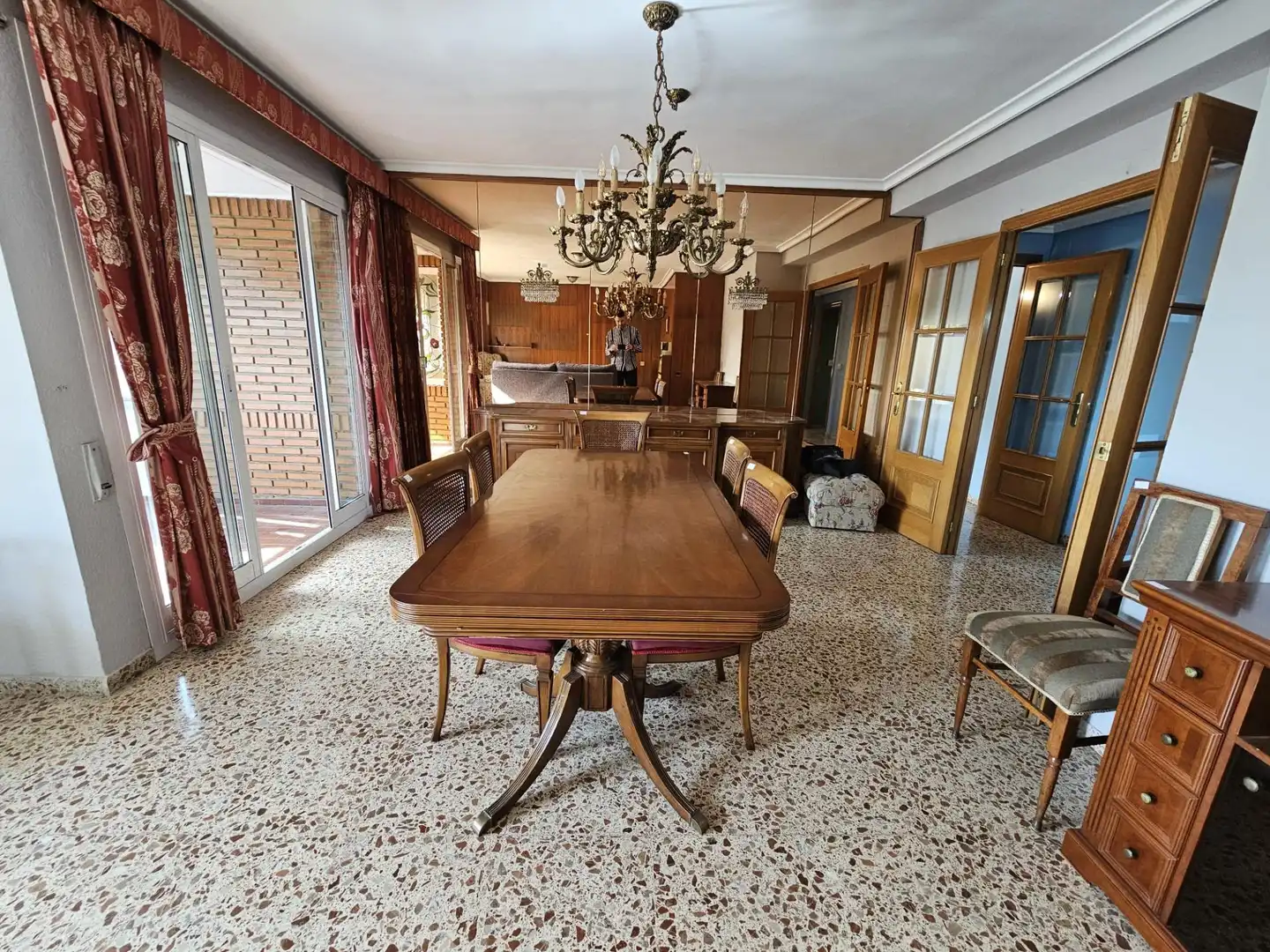 Dining room of Flat for sale in Valencia  with Furnished and Balcony