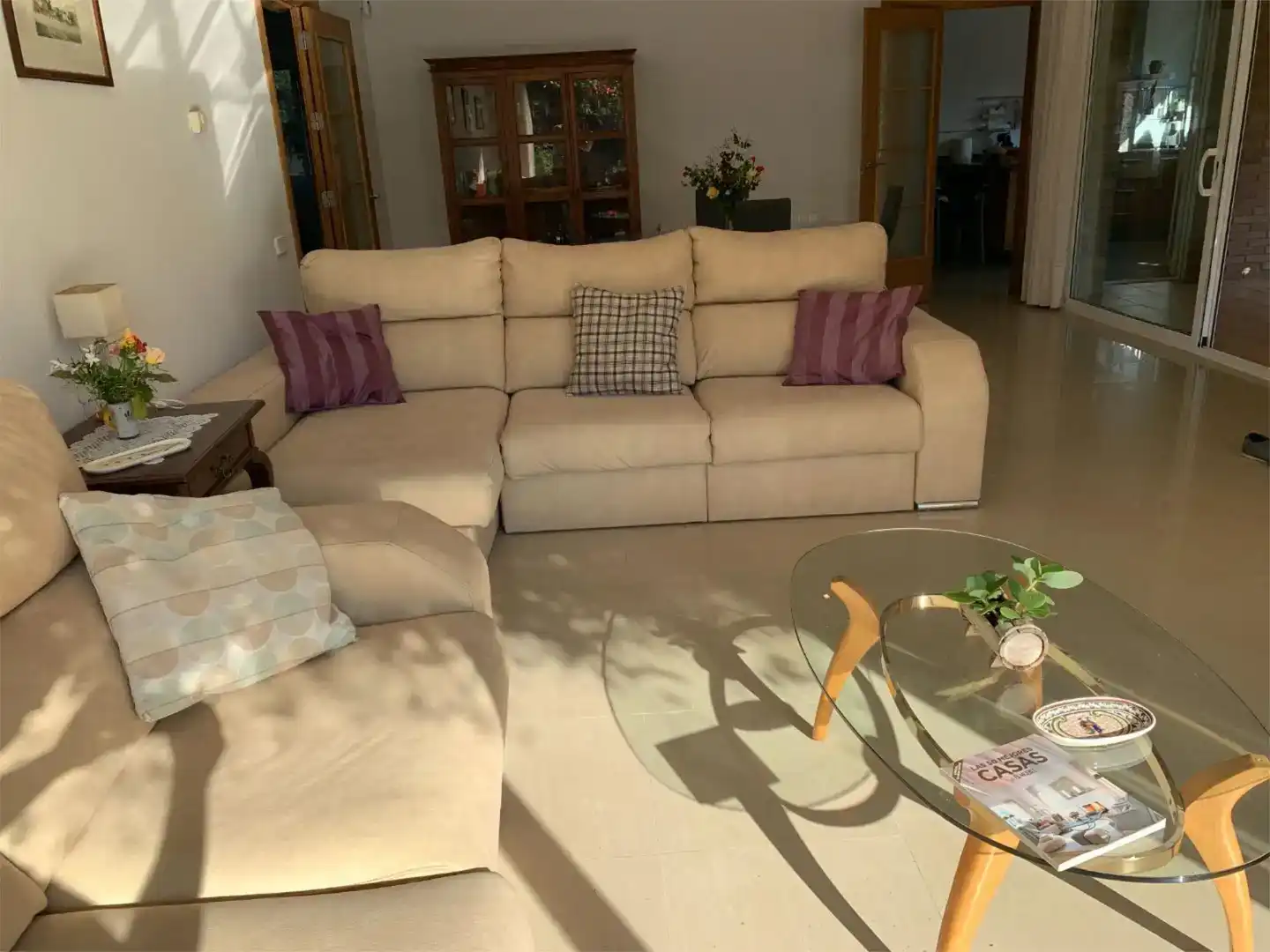 Sala de estar de Piso en venta en Cubelles con Aire acondicionado, Jardín privado y Parquet