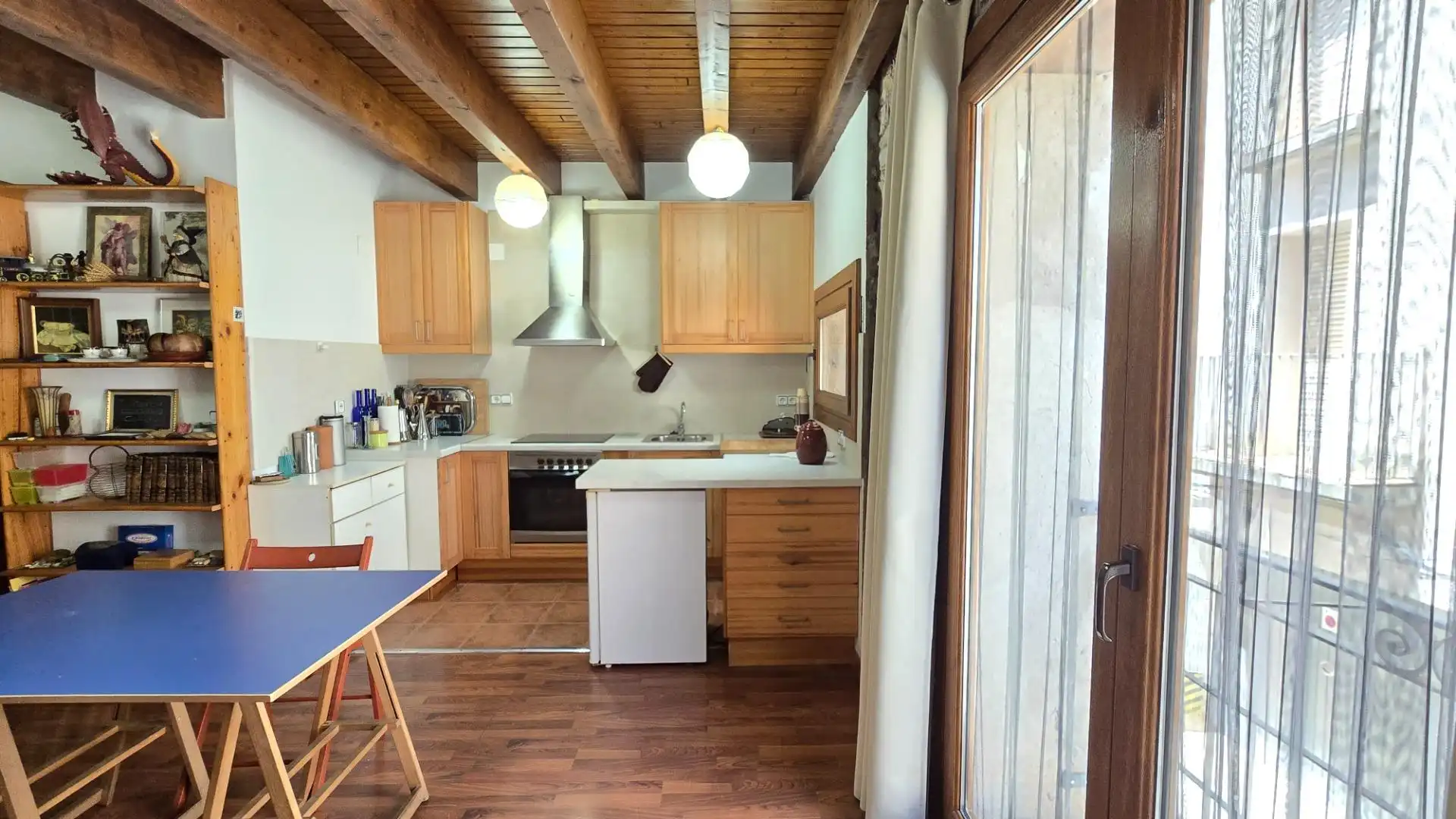 Cuina de Casa o xalet en venda en Sant Martí Sesgueioles amb Aire condicionat, Calefacció i Moblat