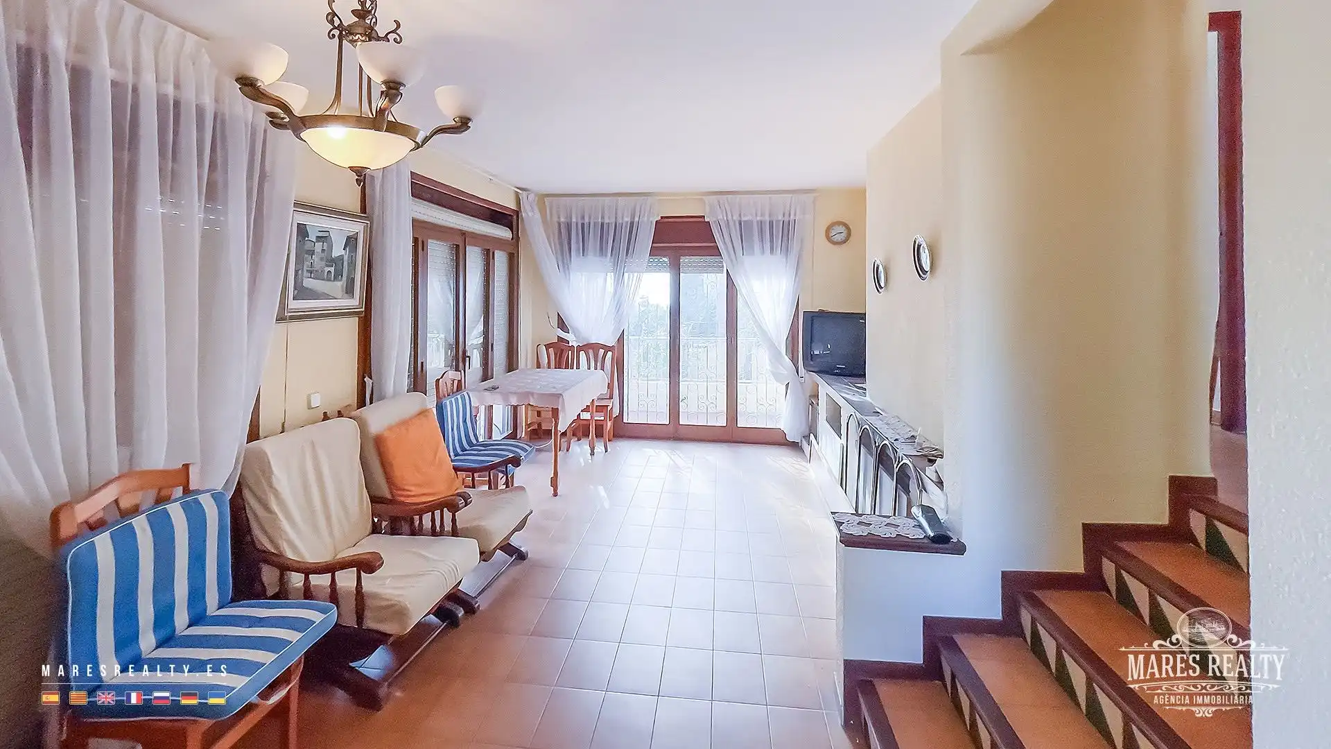 Sala d'estar de Casa o xalet en venda en Lloret de Mar amb Calefacció, Jardí privat i Terrassa