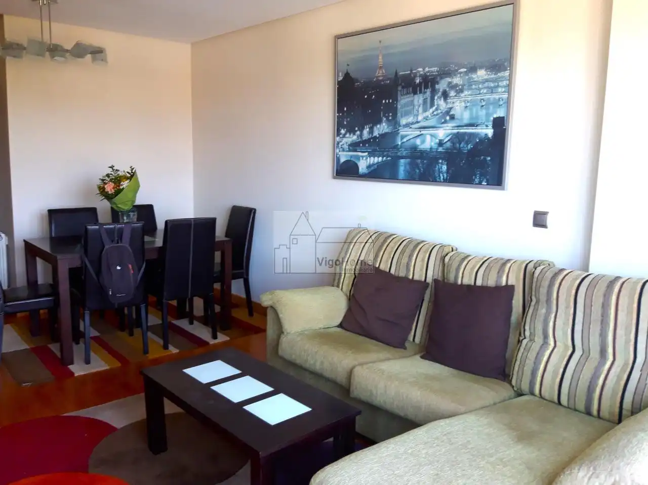 Living room of Flat for rent in Vigo   with Heating, Swimming Pool and Furnished