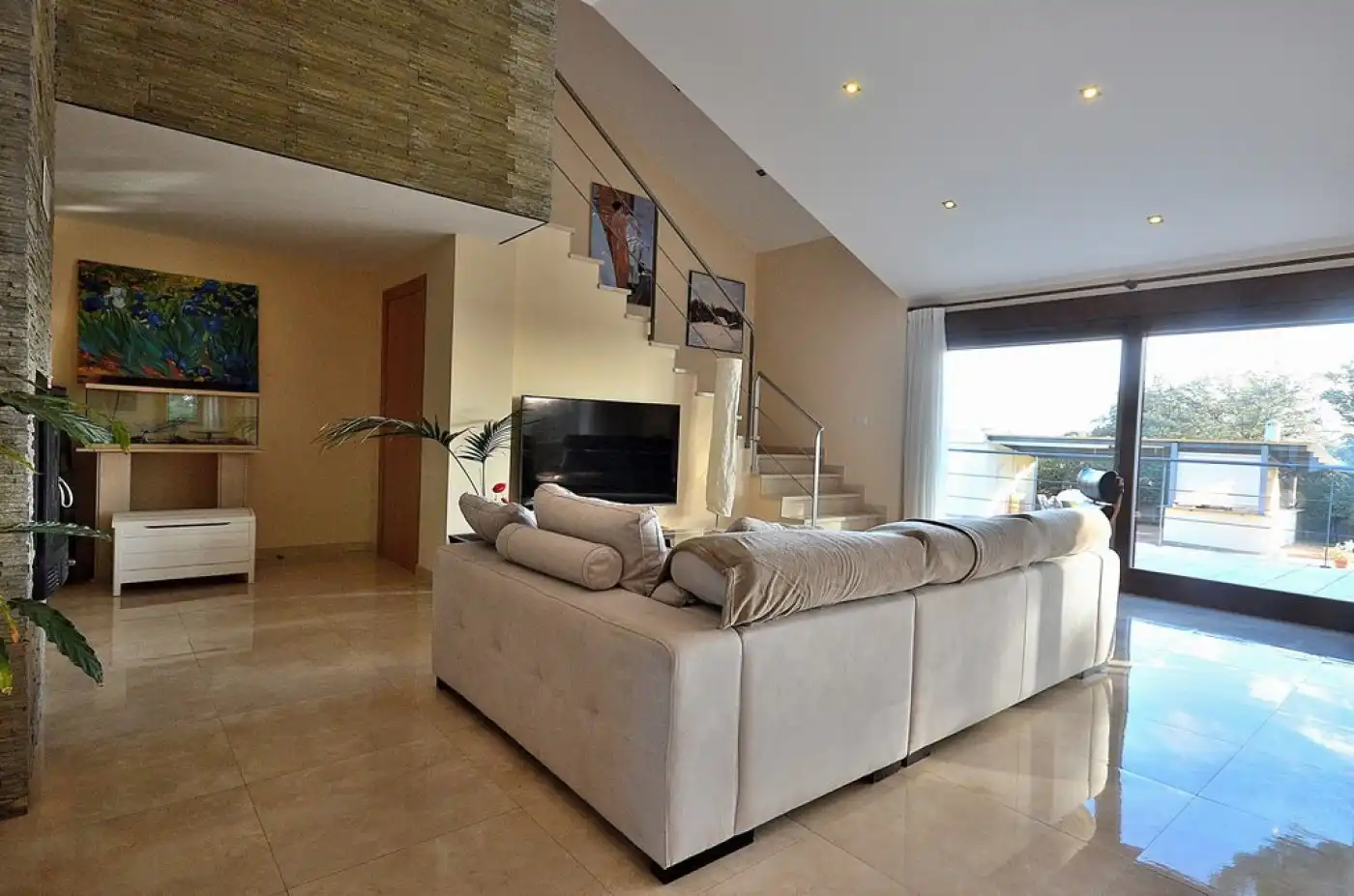 Sala de estar de Casa o chalet de alquiler en Albacete con Calefacción, Jardín privado y Trastero