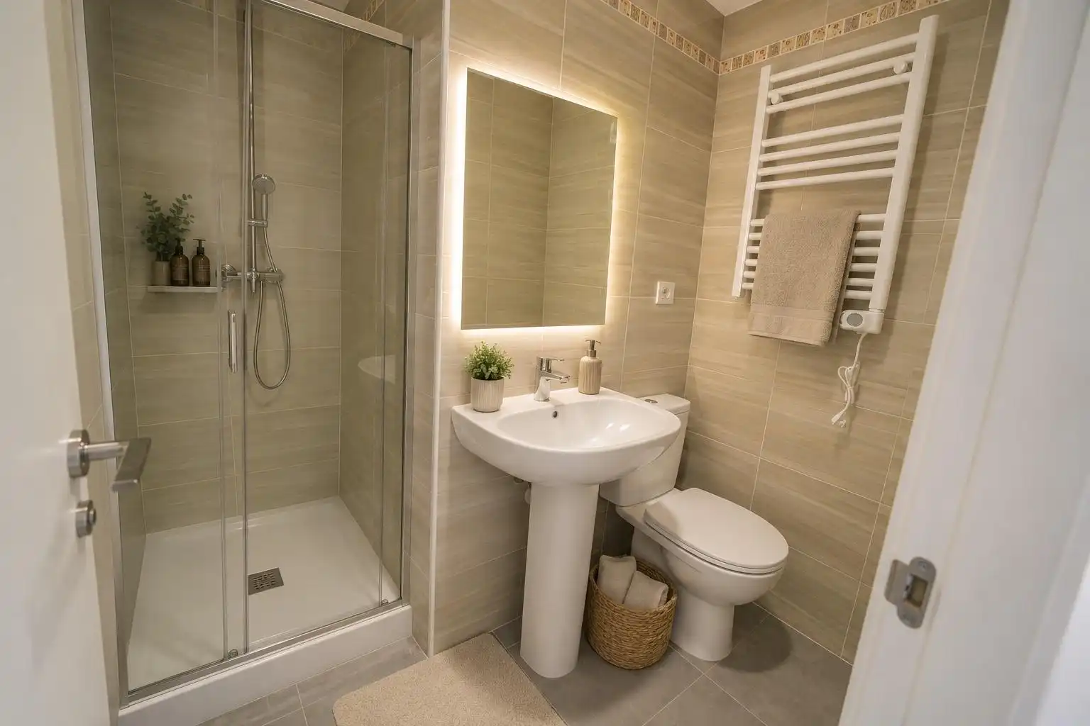 Bathroom of Flat for sale in Méntrida  with Heating, Parquet flooring and Storage room