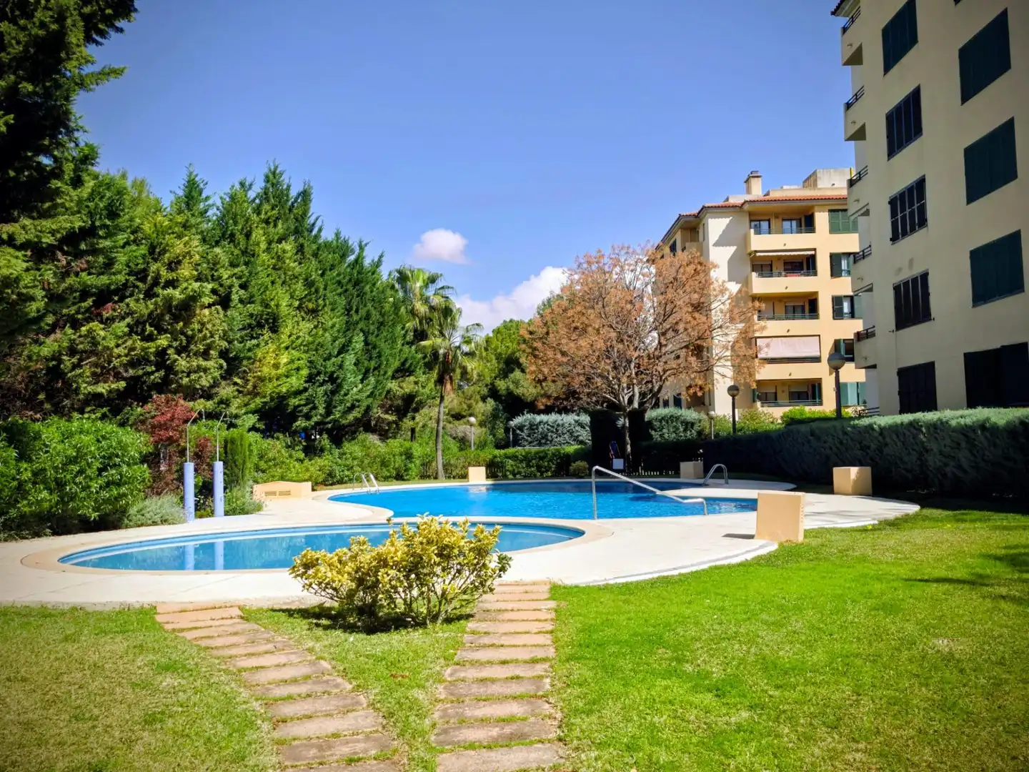 Piscina de Planta baixa en venda en  Palma de Mallorca amb Calefacció, Jardí privat i Terrassa