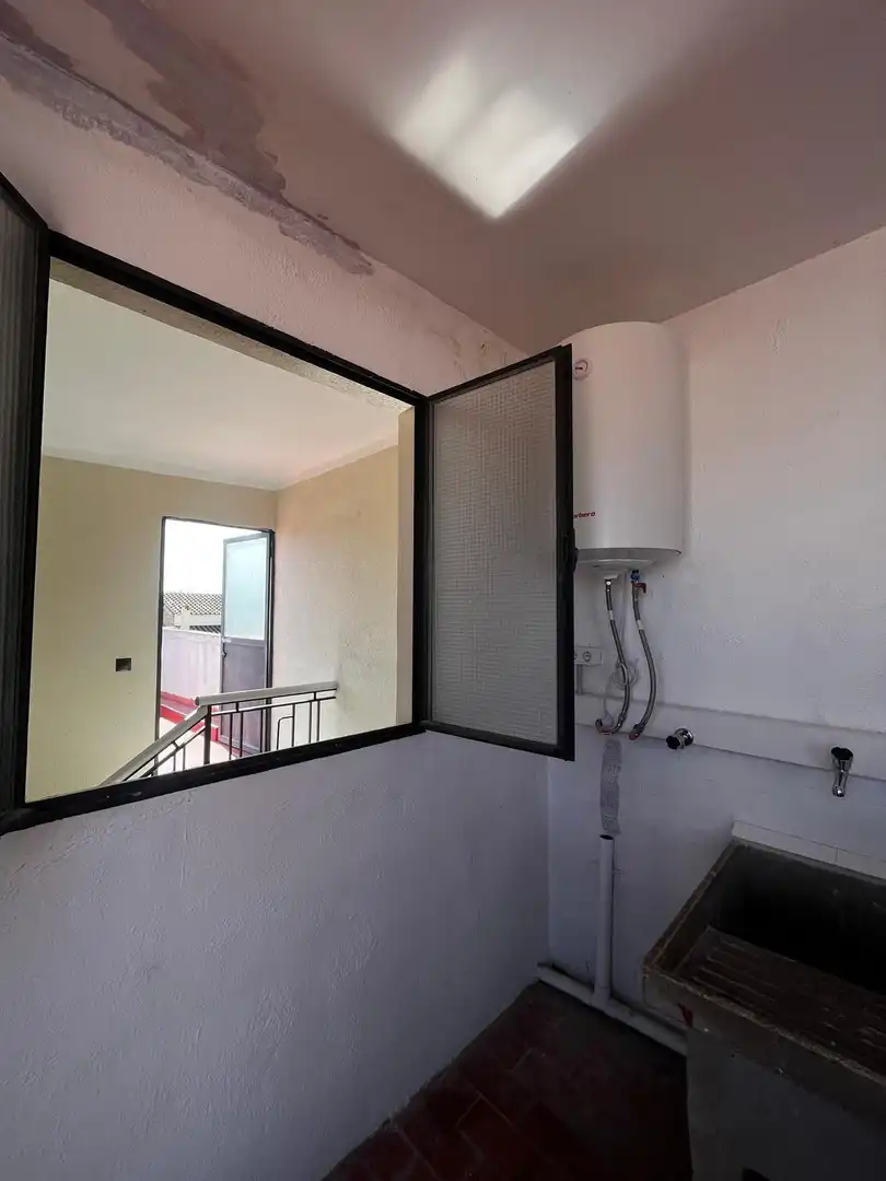 Balcony of Flat for sale in Santa Bàrbara  with Private garden and Parquet flooring