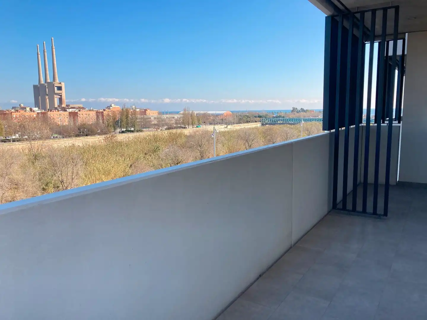 Terraza de Piso de alquiler en Sant Adrià de Besòs con Calefacción, Parquet y Terraza