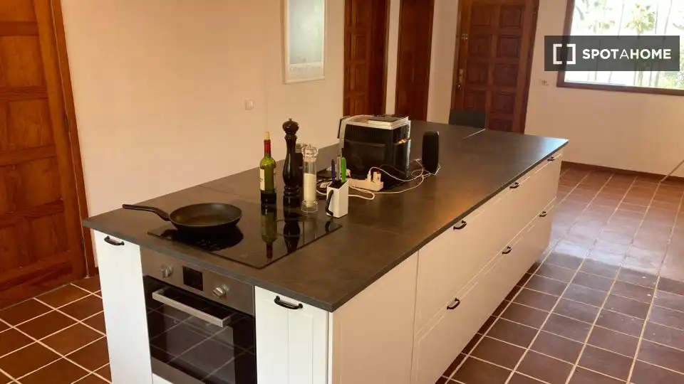 Kitchen of Apartments for share in Tacoronte  with Air Conditioner, Terrace and Furnished
