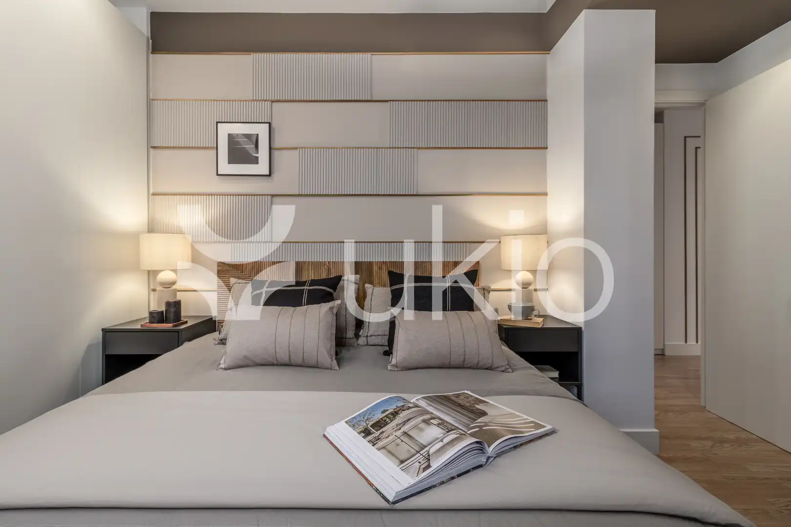 Schlafzimmer von Wohnungen zur Miete in Madrid mit Klimaanlage, Heizung und Terrasse