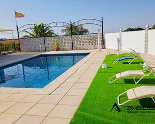Piscina de Finca rústica en venda en Moguer amb Aire condicionat, Jardí privat i Traster