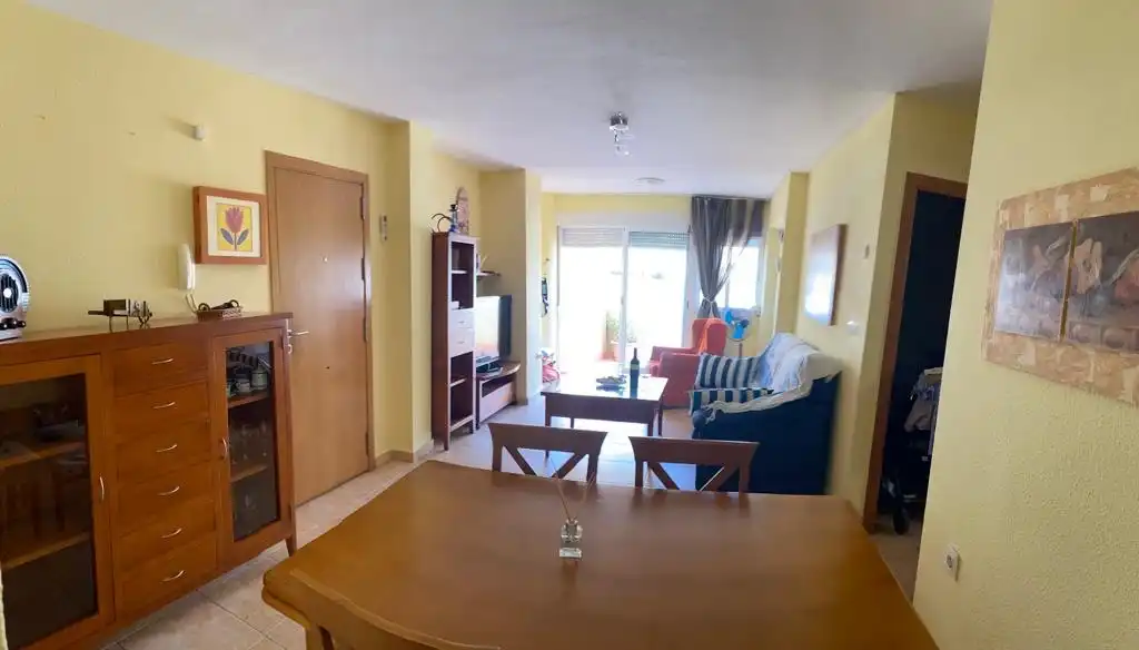 Sala d'estar de Apartament de lloguer en La Manga del Mar Menor amb Aire condicionat, Calefacció i Terrassa