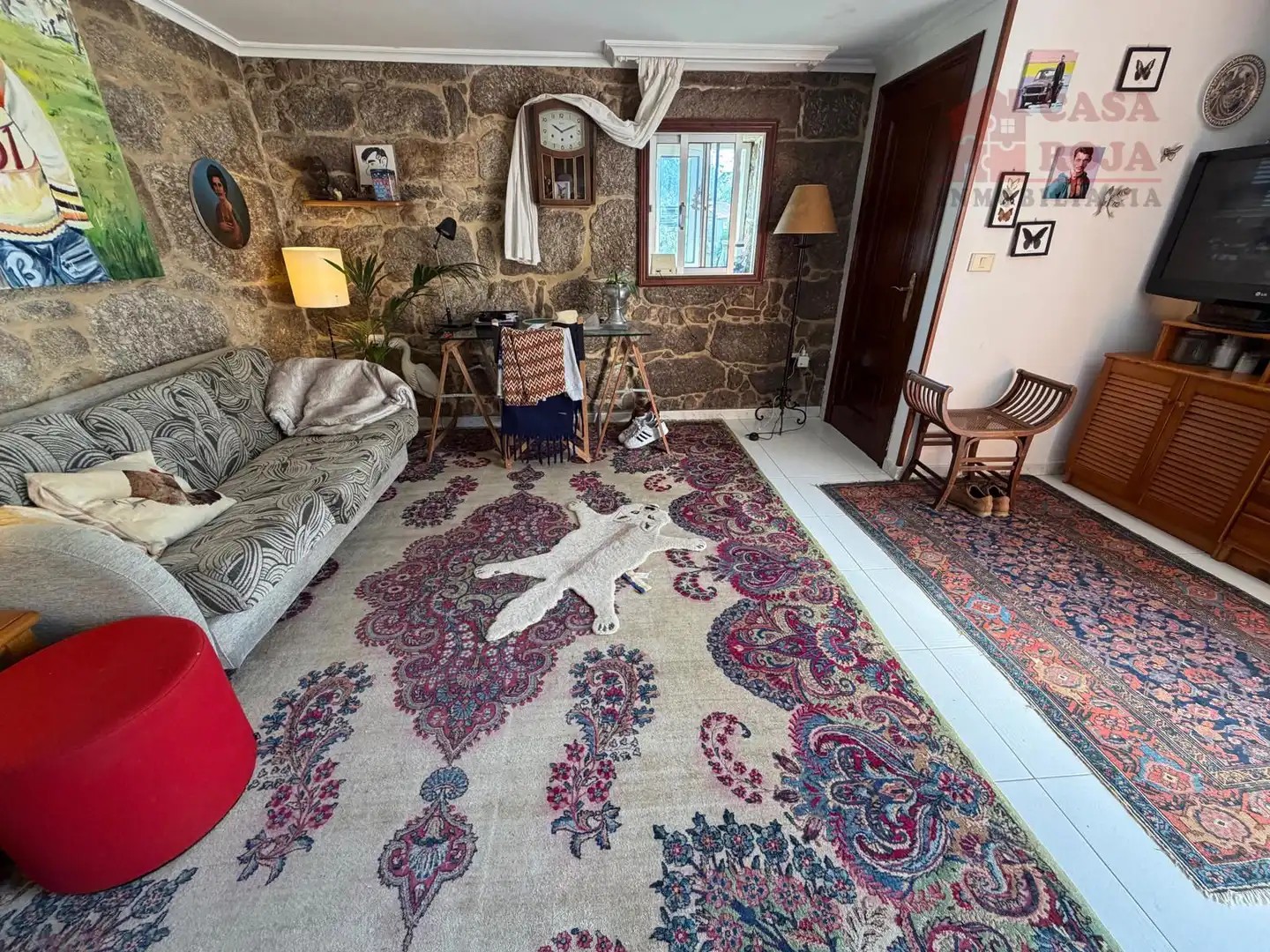 Sala de estar de Casa o chalet en venta en Bueu con Calefacción, Parquet y Terraza