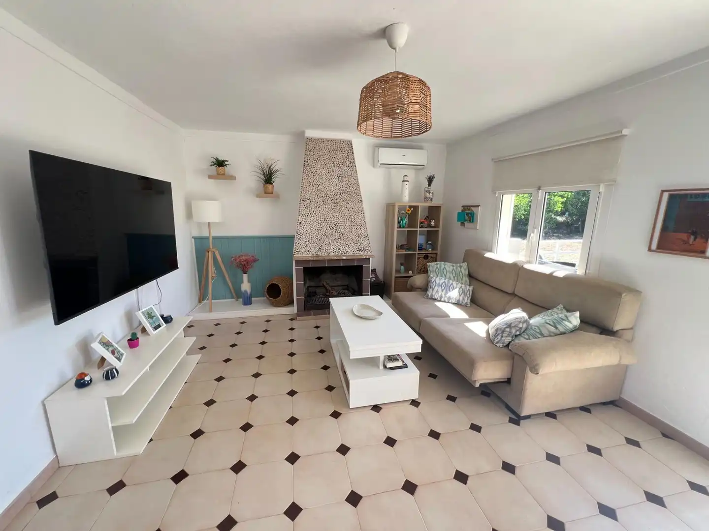Sala de estar de Finca rústica en venta en Inca con Aire acondicionado, Jardín privado y Terraza