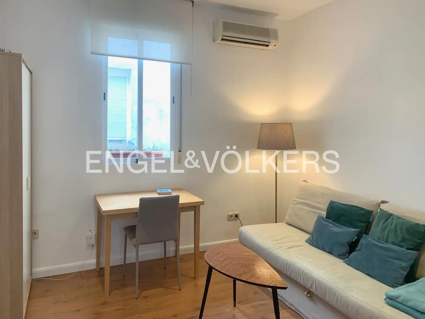 Wohnzimmer von Wohnung zur Miete in Madrid mit Klimaanlage und Heizung