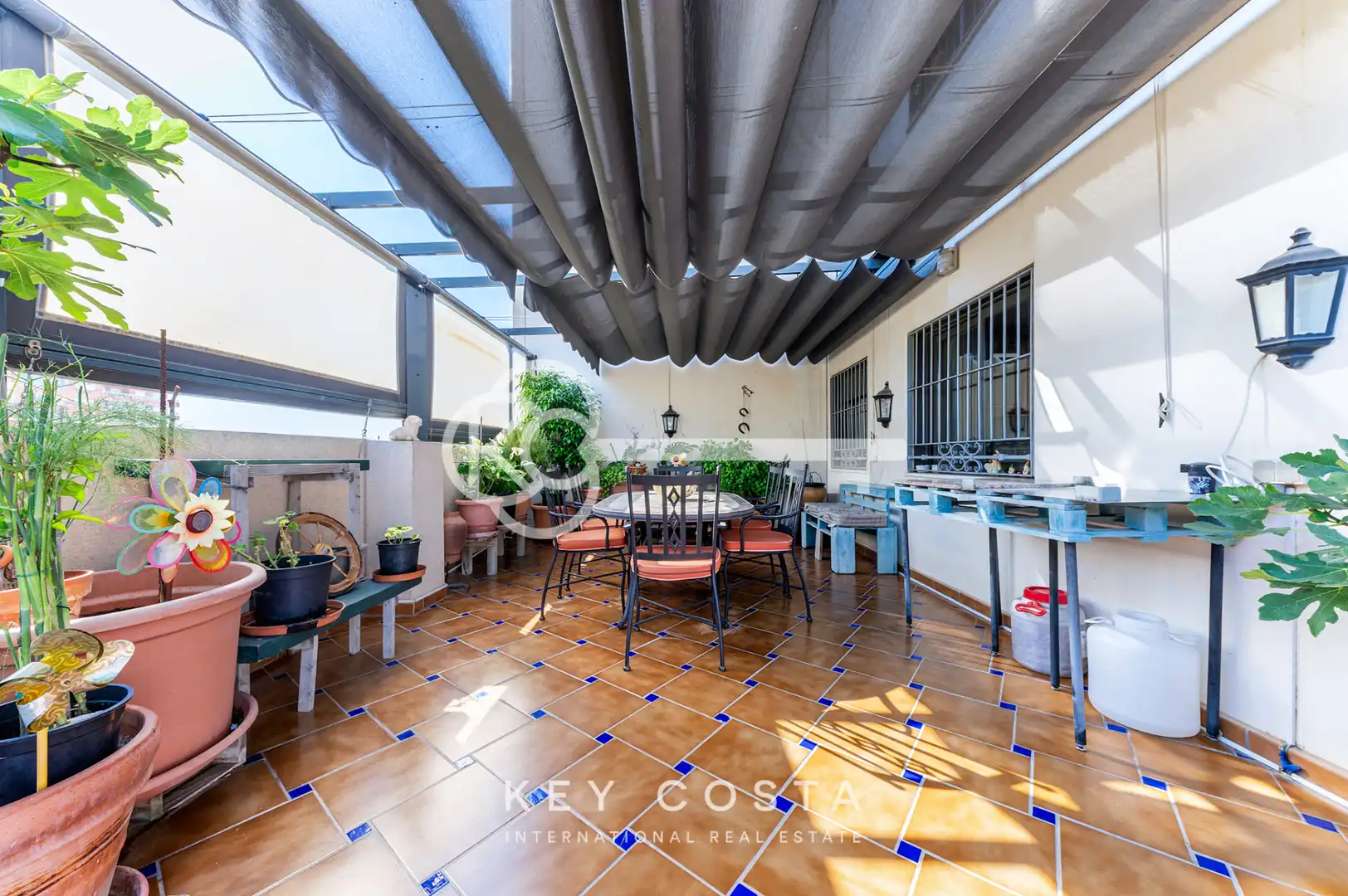 Terrace of Flat for sale in Alicante / Alacant  with Air Conditioner, Heating and Private garden