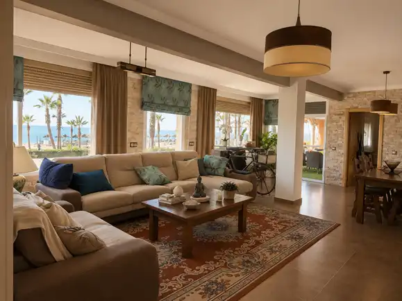 Sala de estar de Apartamento en venta en Torrox con Aire acondicionado, Calefacción y Jardín privado