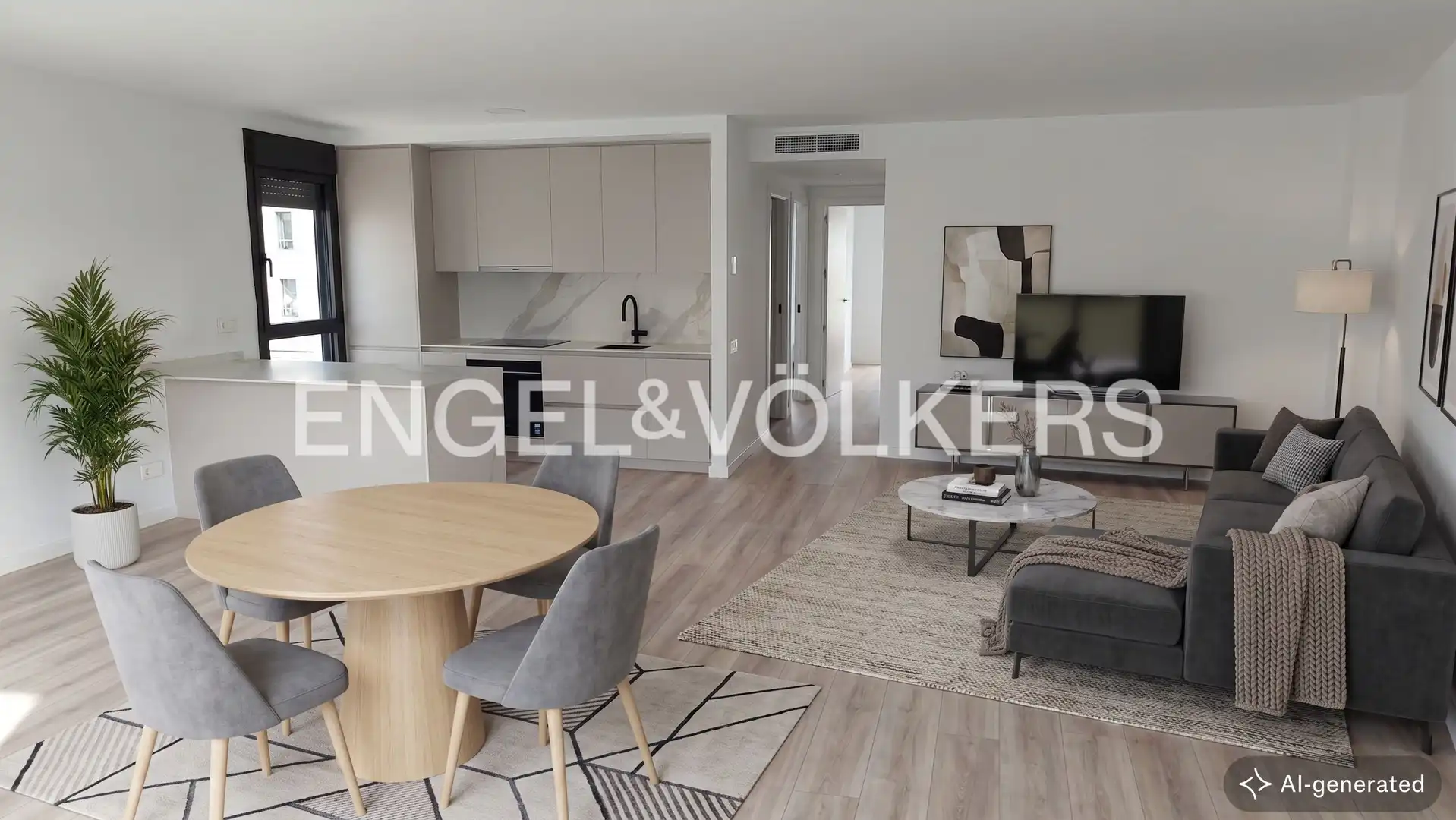 Sala d'estar de Pis de lloguer en Barcelona amb Aire condicionat, Calefacció i Parquet