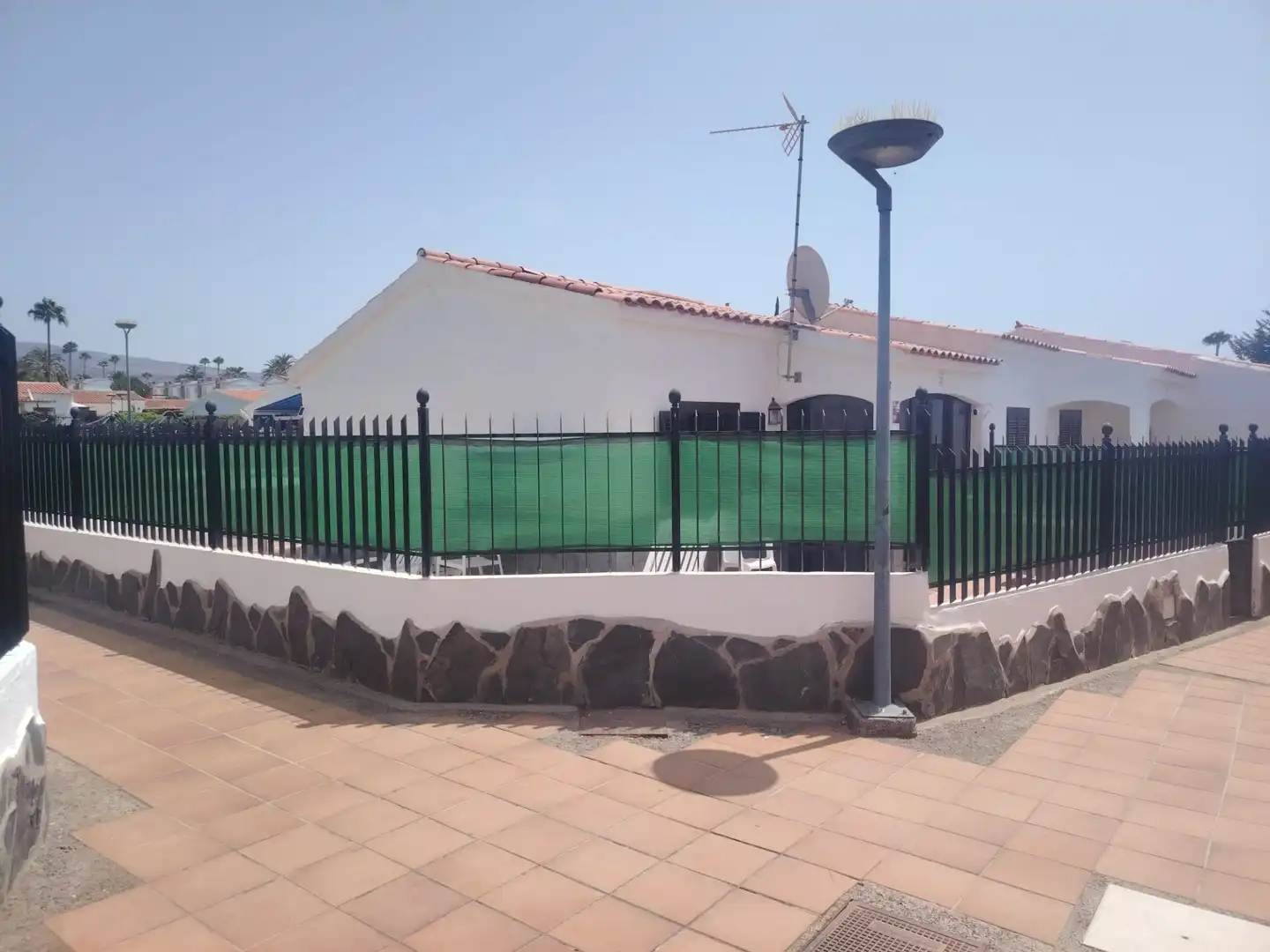 Terrassa de Casa adosada de lloguer en San Bartolomé de Tirajana amb Terrassa, Moblat i Piscina comunitària