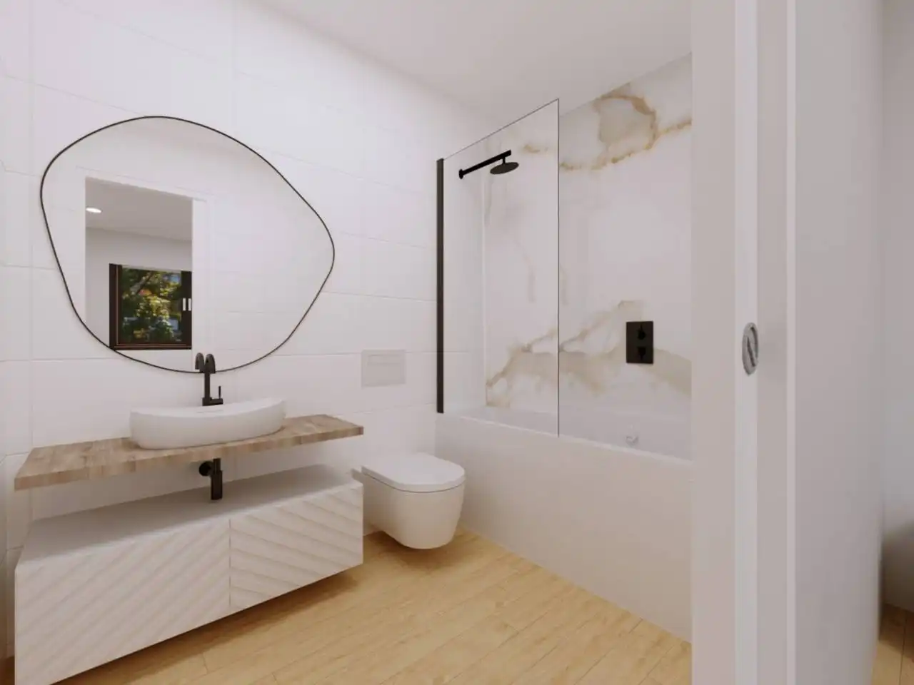 Bathroom of Houses for sale in Fuenlabrada  with Air Conditioner, Private garden and Terrace