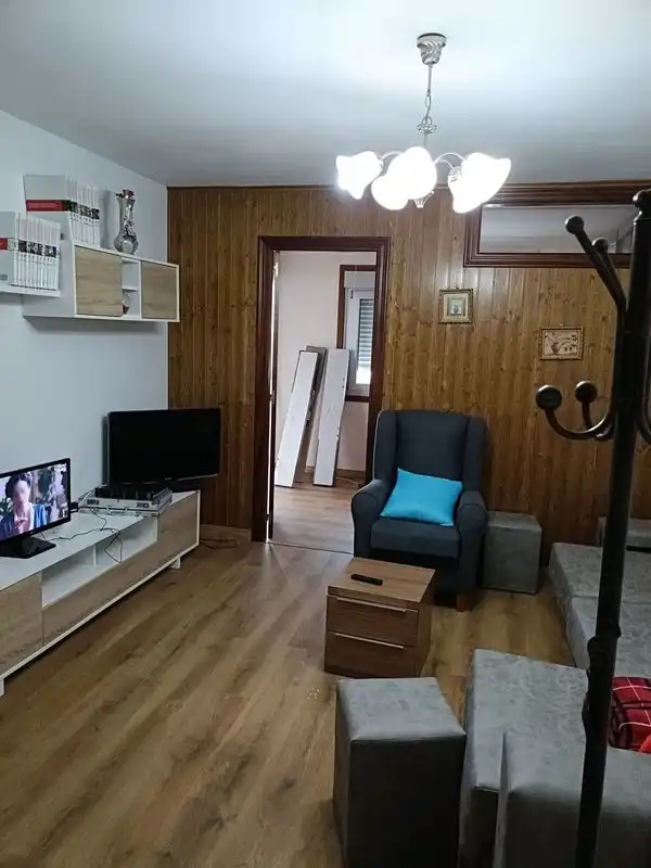 Living room of Flat for rent in Foz  with Heating, Furnished and Oven