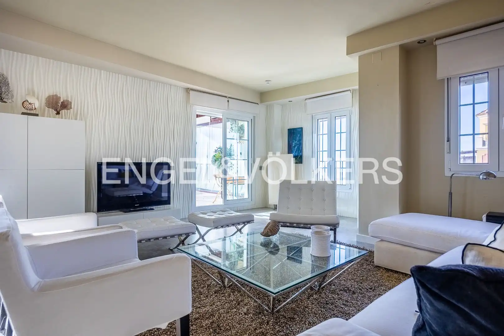 Sala de estar de Ático en venta en Ayamonte con Aire acondicionado, Calefacción y Jardín privado