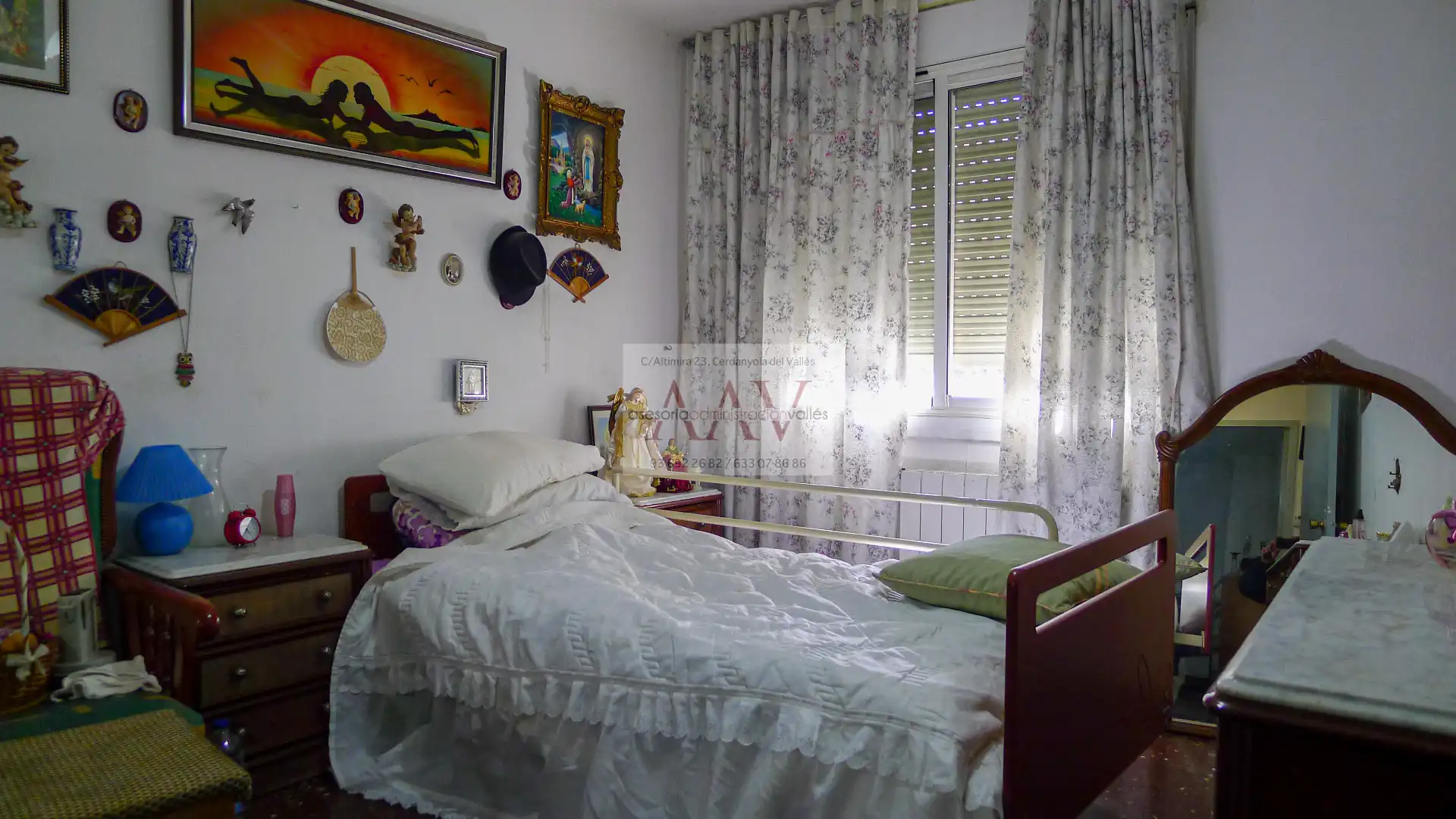 Schlafzimmer von Wohnung zum Verkauf in Cerdanyola del Vallès mit Klimaanlage, Heizung und Balkon