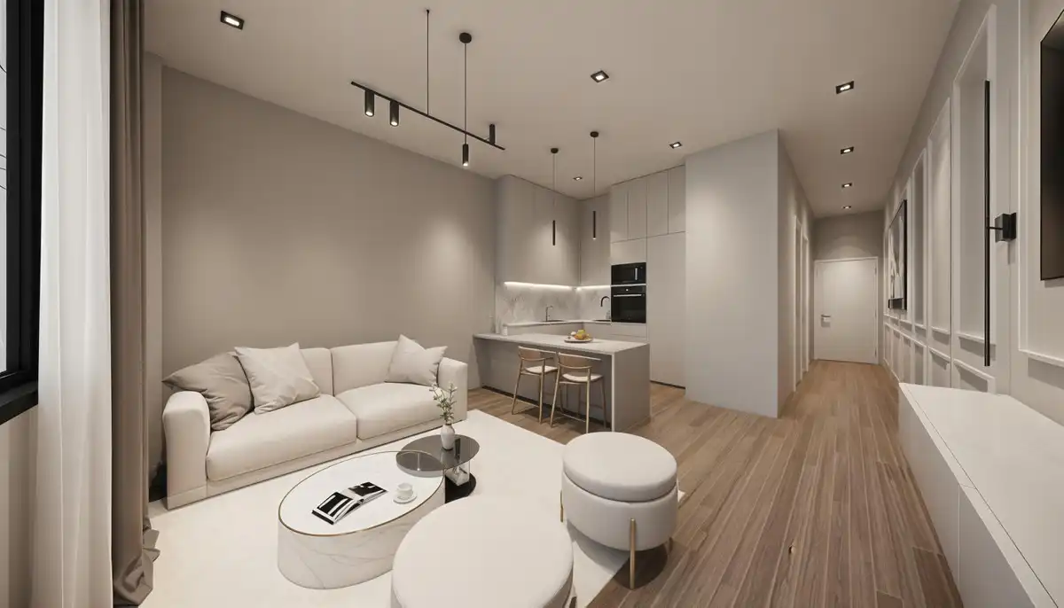 Living room of Apartments for sale in Mijas  with Air Conditioner, Heating and Private garden