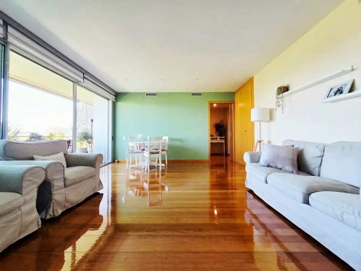 Sala d'estar de Pis en venda en Barcelona amb Aire condicionat, Calefacció i Jardí privat