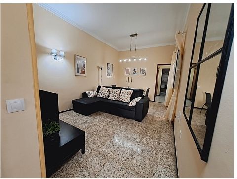 Sala d'estar de Pis de lloguer en Las Palmas de Gran Canaria amb Moblat, Forn i Rentadora