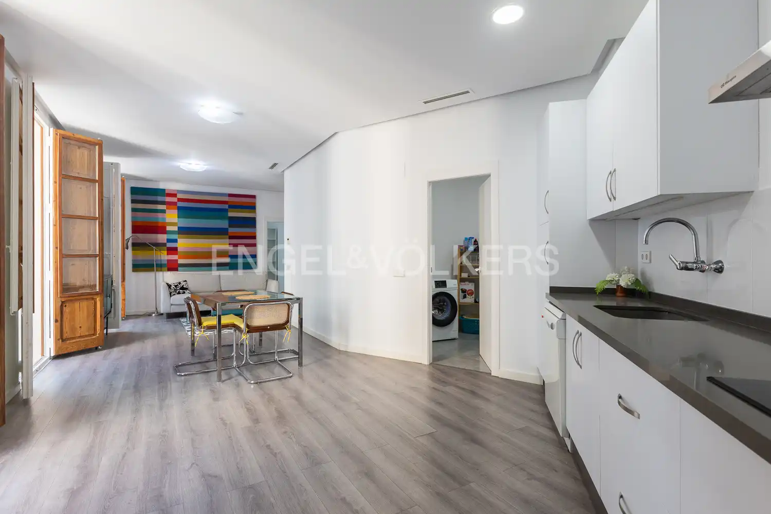 Cuina de Pis de lloguer en Valencia amb Aire condicionat, Calefacció i Parquet