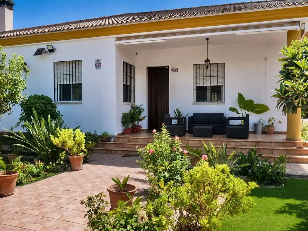 Jardín de Casa o chalet en venta en Hinojos con Aire acondicionado, Jardín privado y Terraza